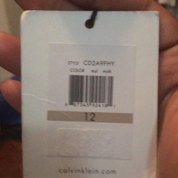 Calvin Klein Multi Color Strip dress - Picture 3 of 3